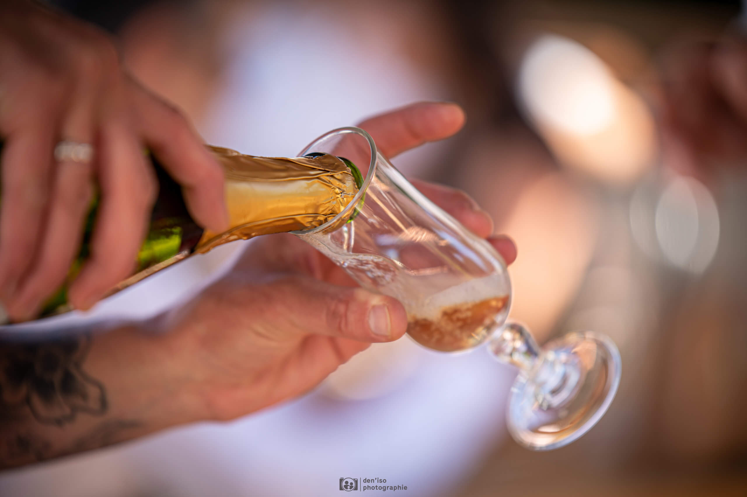 Photo de champagne au mariage