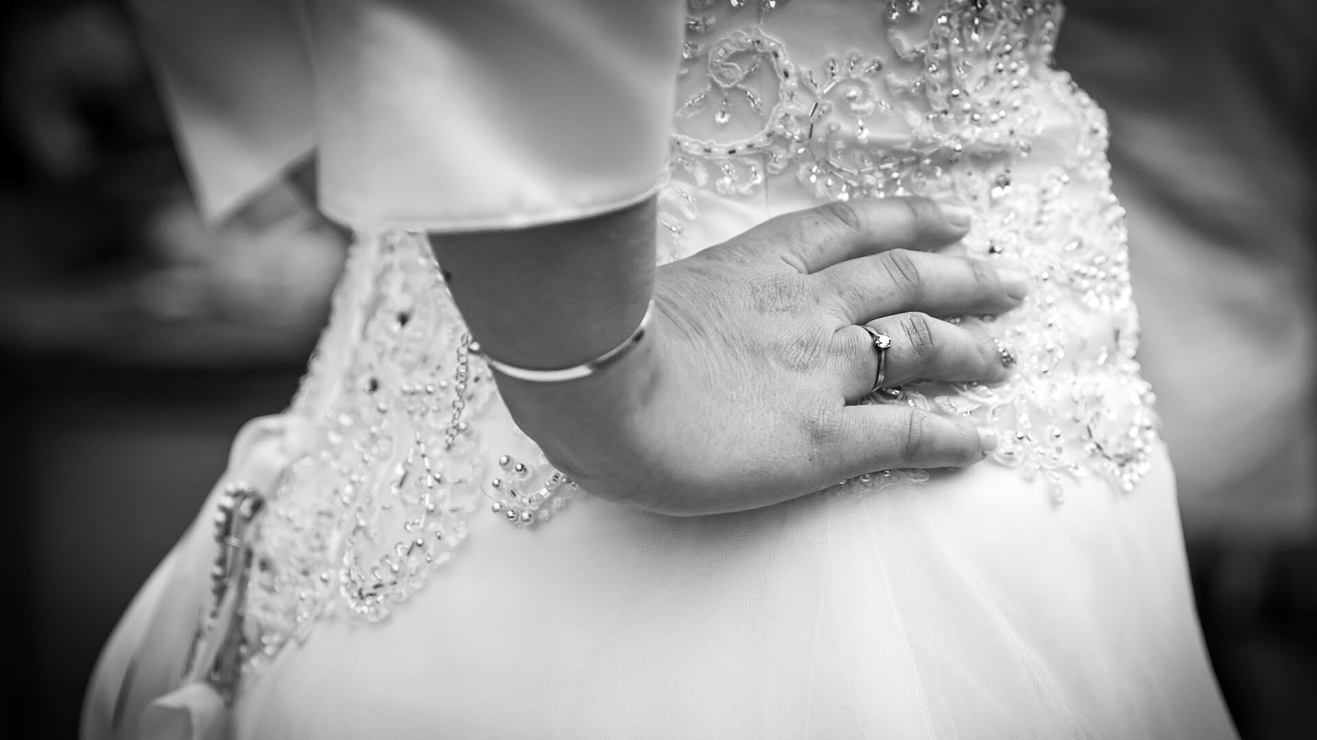 Main d'une mariée
