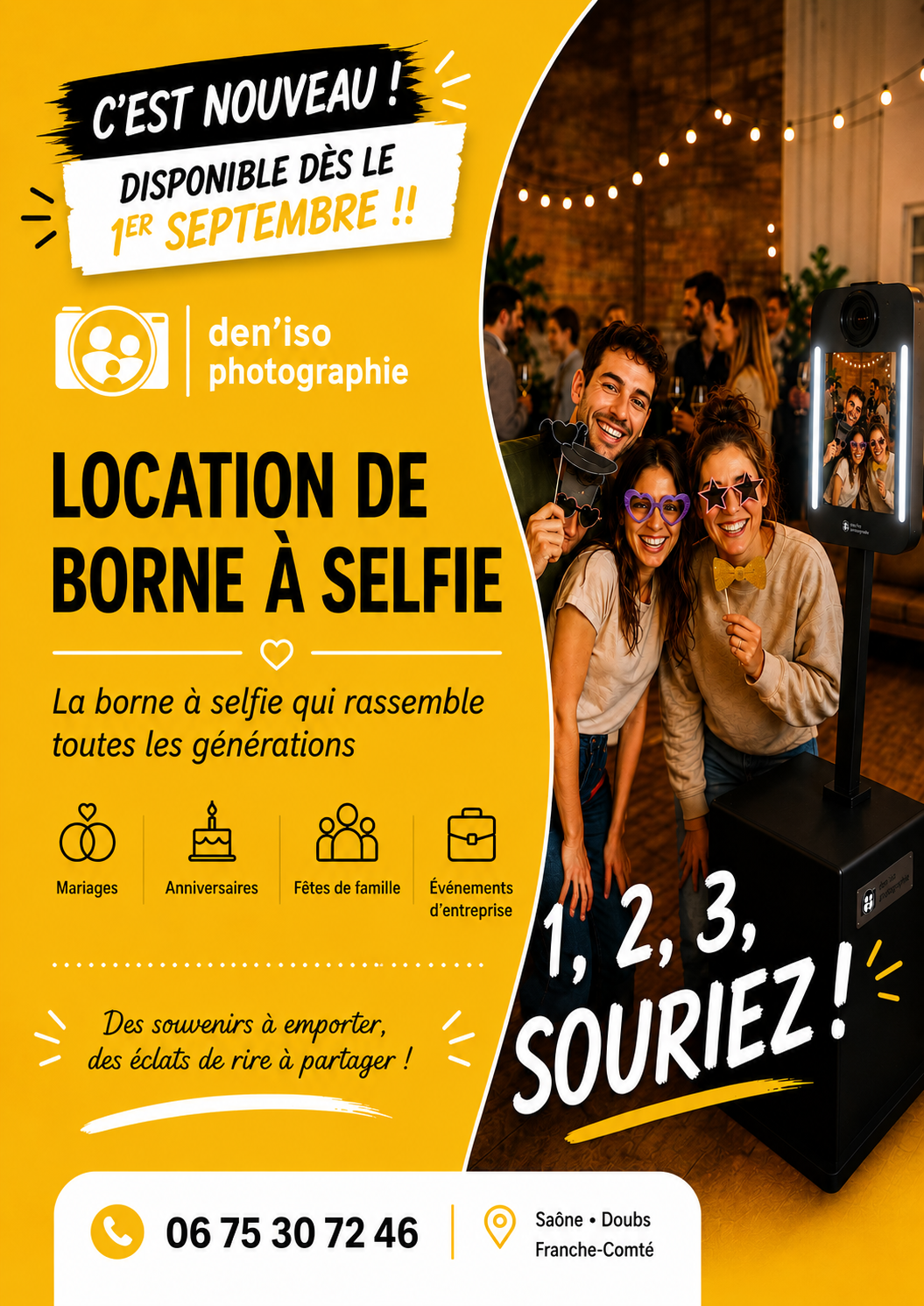 Borne à selfie Séance de Noel !